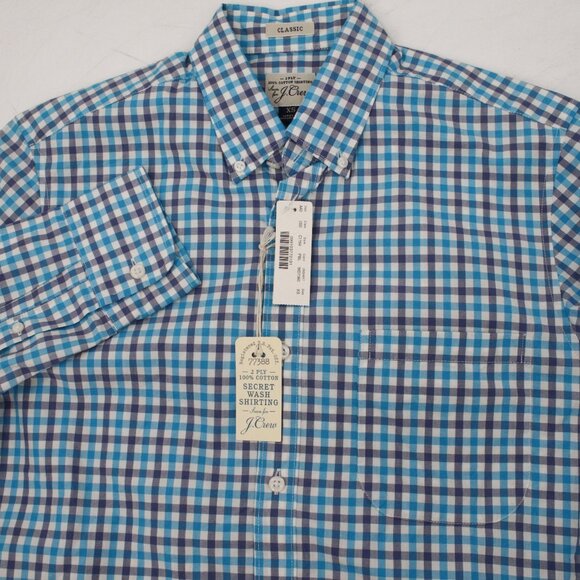 J. Crew Other - NWT J Crew shirt mens XS 2 Ply Cotton Shirting Button Down gingham Plaid Classic